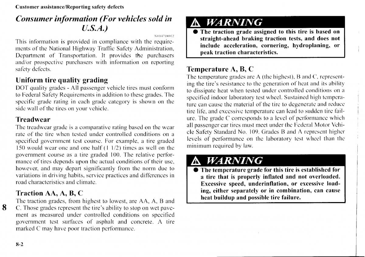 Mitsubishi Outlander I 1 owners manual / page 293