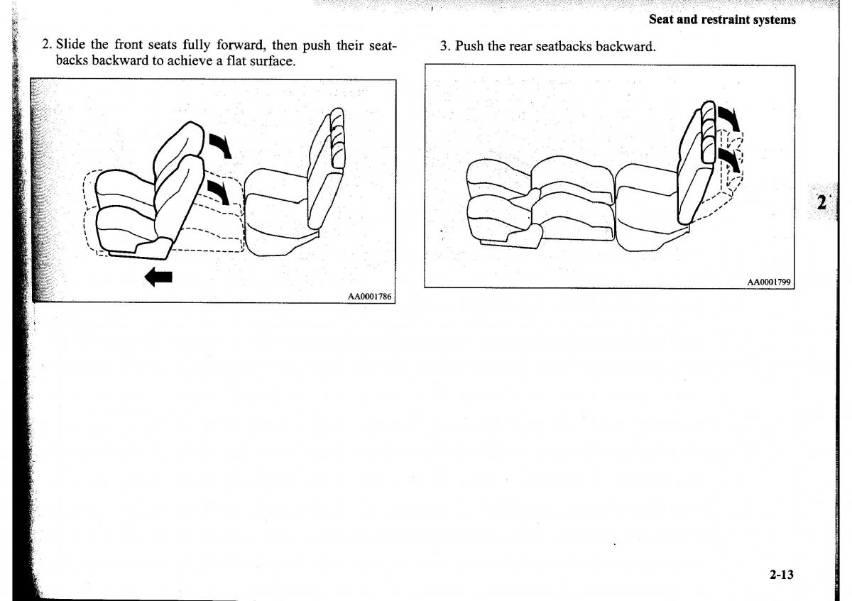 Mitsubishi Outlander I 1 owners manual / page 37