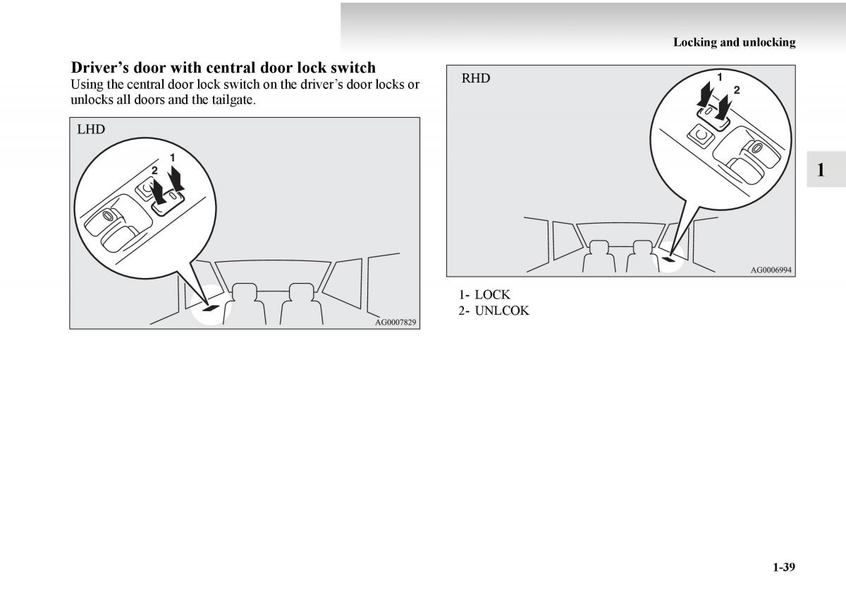 Mitsubishi Outlander II 2 owners manual / page 59