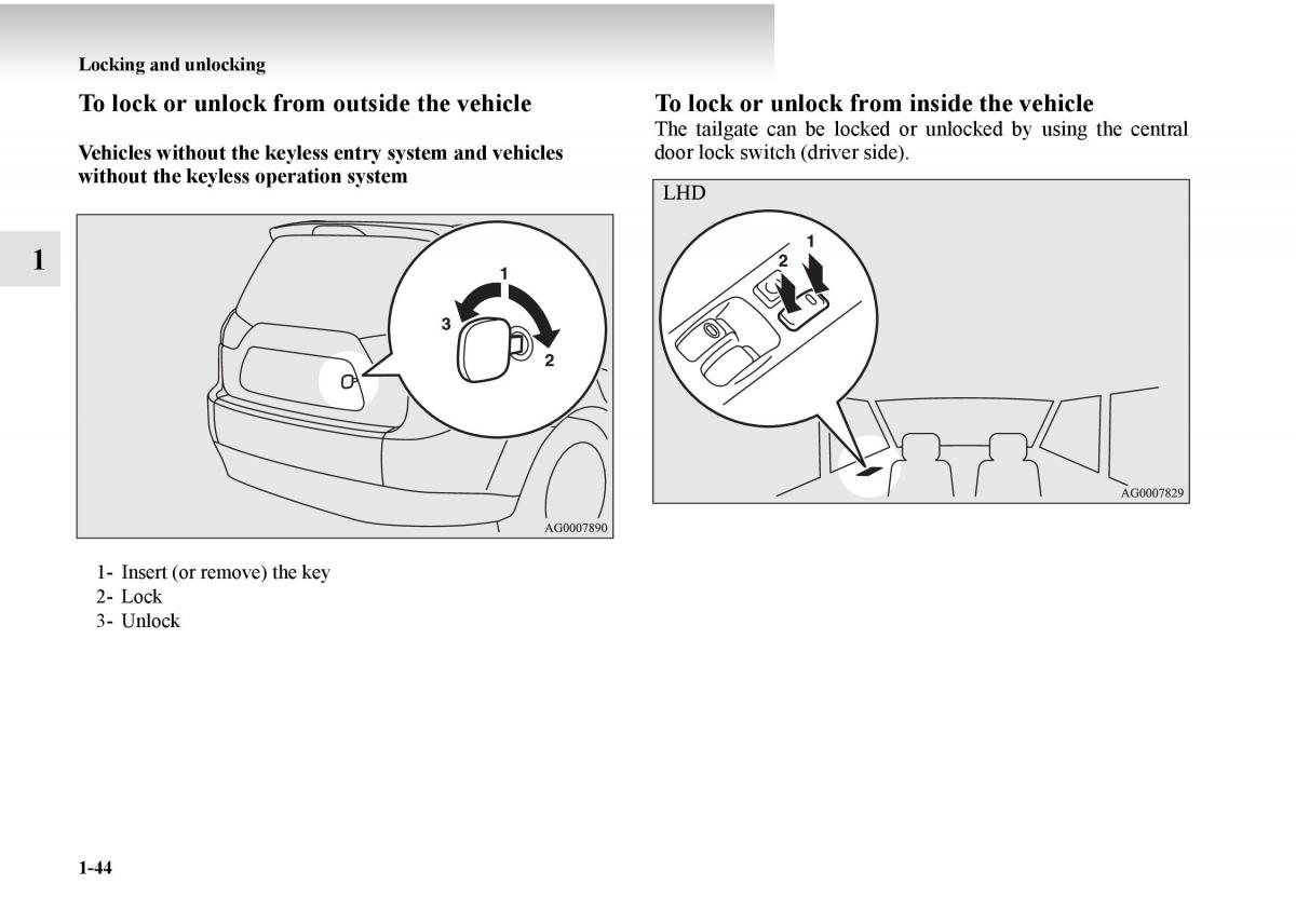 Mitsubishi Outlander II 2 owners manual / page 64