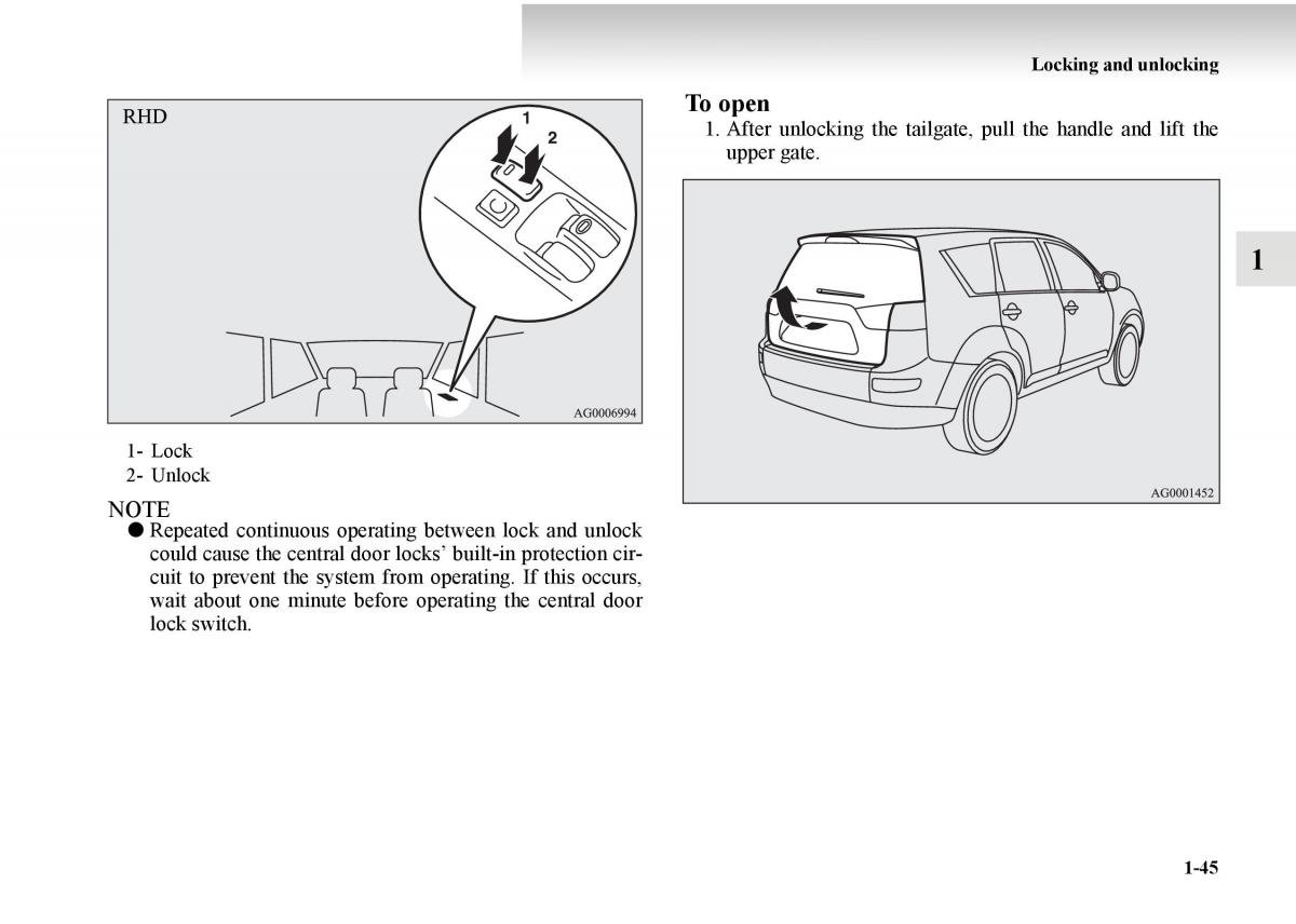 Mitsubishi Outlander II 2 owners manual / page 65