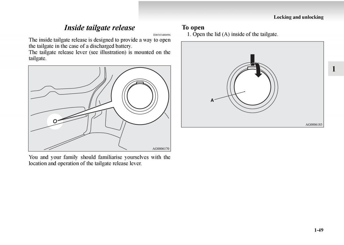 Mitsubishi Outlander II 2 owners manual / page 69