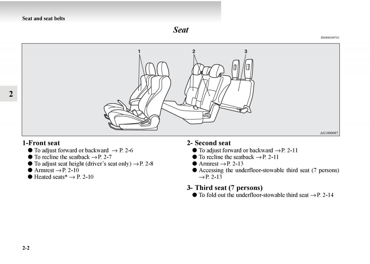 Mitsubishi Outlander II 2 owners manual / page 80