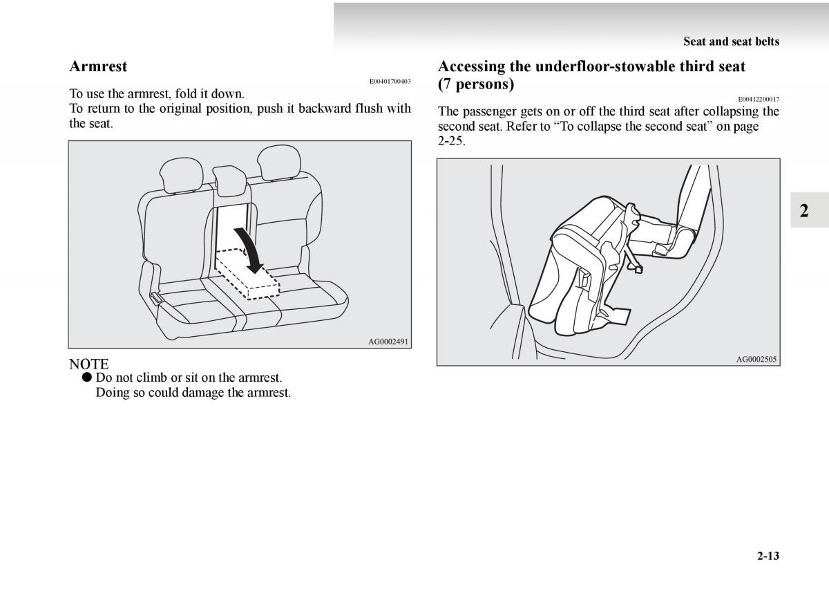 Mitsubishi Outlander II 2 owners manual / page 91