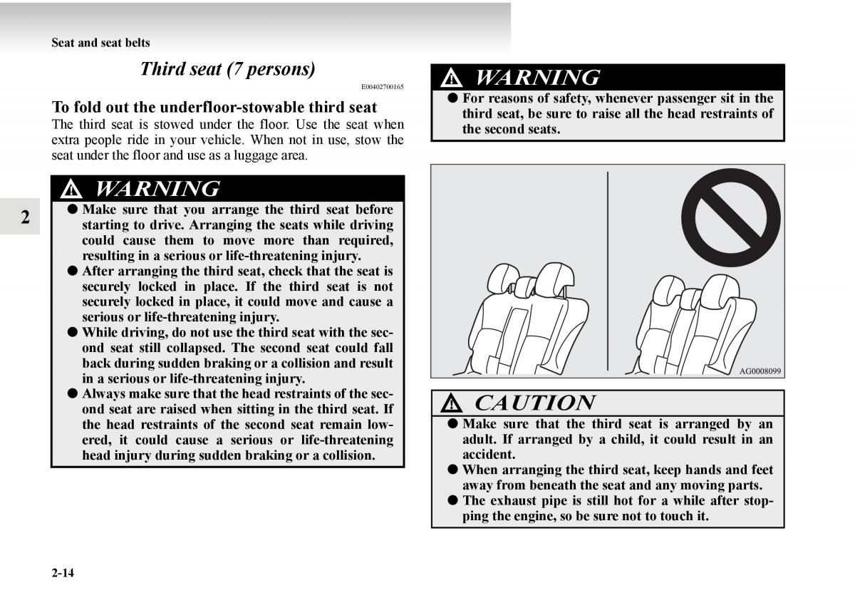 Mitsubishi Outlander II 2 owners manual / page 92