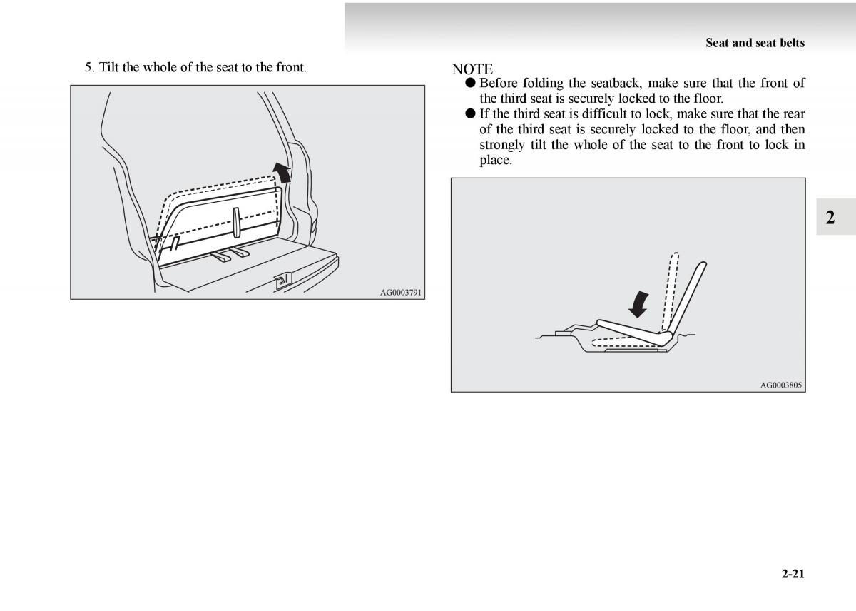 Mitsubishi Outlander II 2 owners manual / page 99