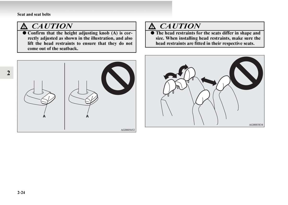 Mitsubishi Outlander II 2 owners manual / page 102