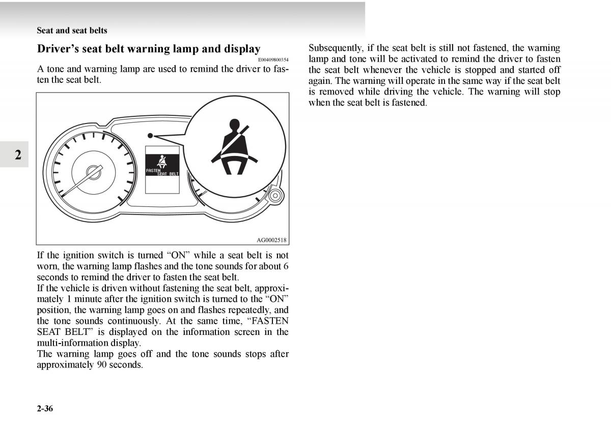 Mitsubishi Outlander II 2 owners manual / page 114