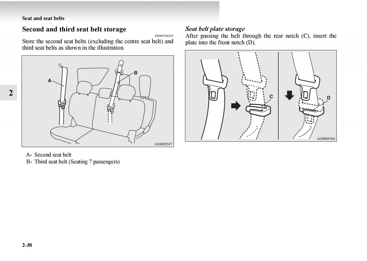 Mitsubishi Outlander II 2 owners manual / page 116