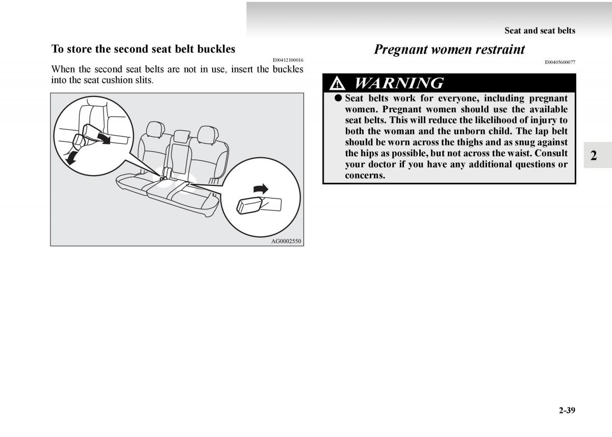 Mitsubishi Outlander II 2 owners manual / page 117