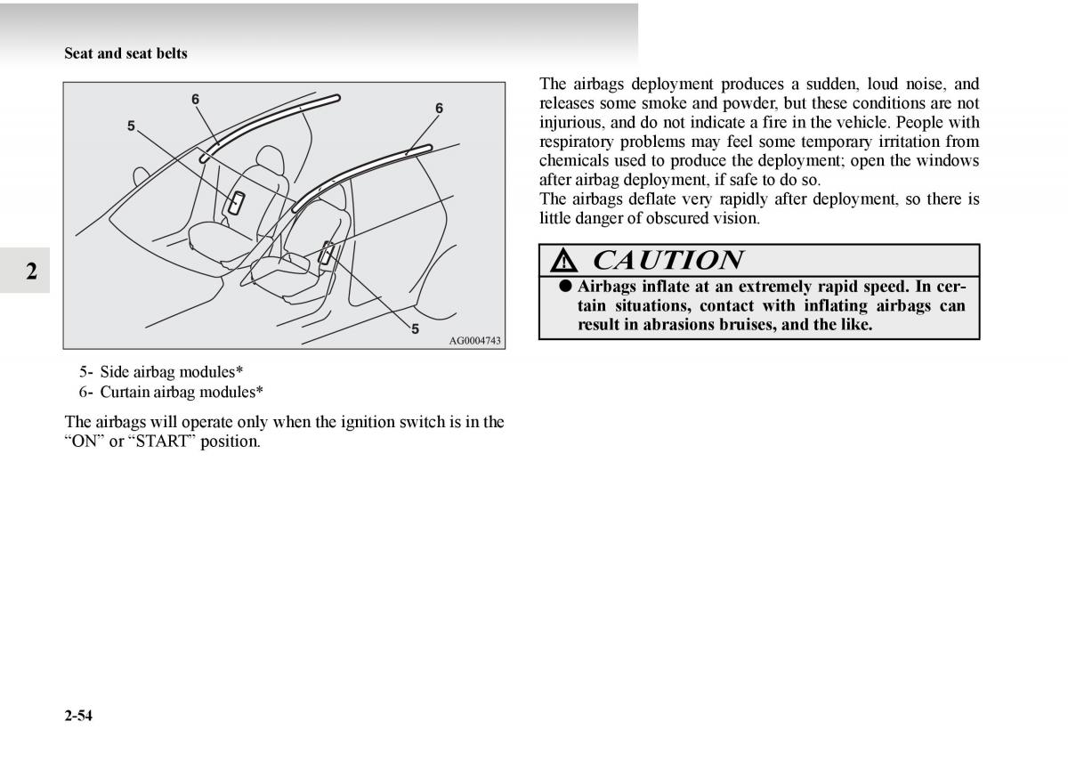 Mitsubishi Outlander II 2 owners manual / page 132