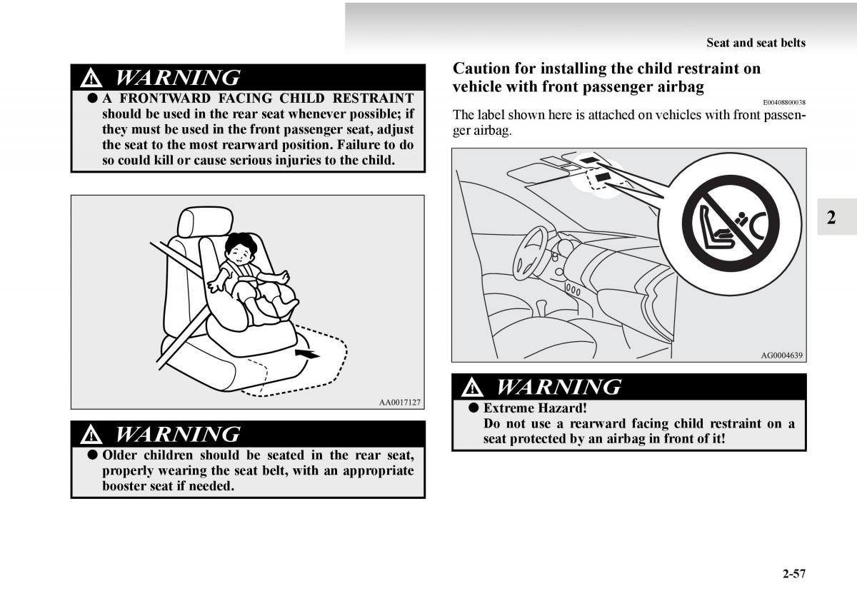 Mitsubishi Outlander II 2 owners manual / page 135