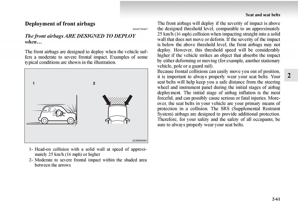 Mitsubishi Outlander II 2 owners manual / page 139