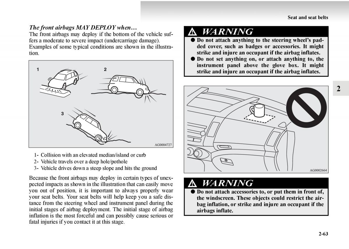 Mitsubishi Outlander II 2 owners manual / page 141