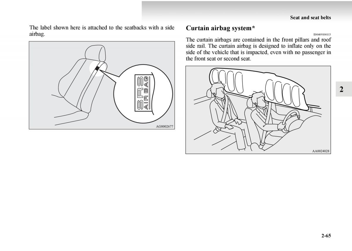 Mitsubishi Outlander II 2 owners manual / page 143