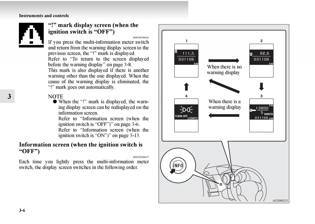 Mitsubishi Outlander II 2 owners manual / page 156