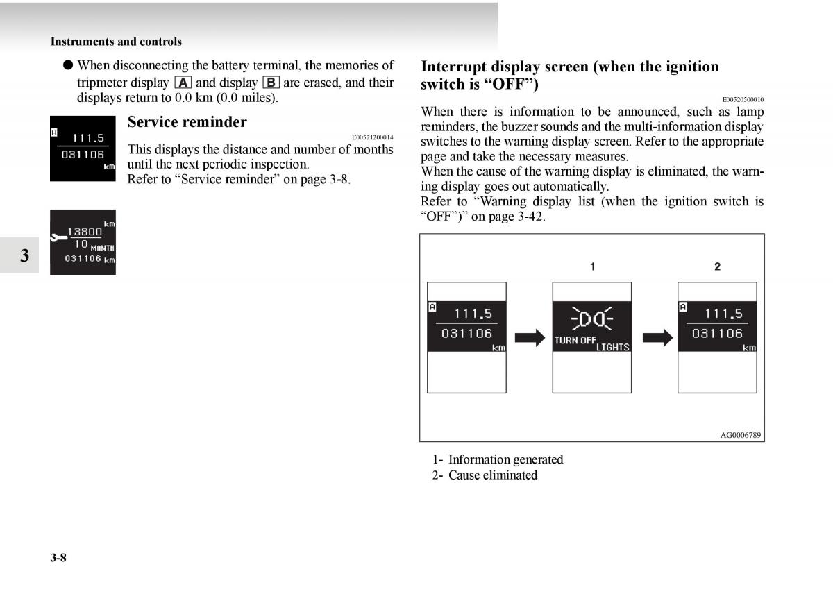 Mitsubishi Outlander II 2 owners manual / page 158