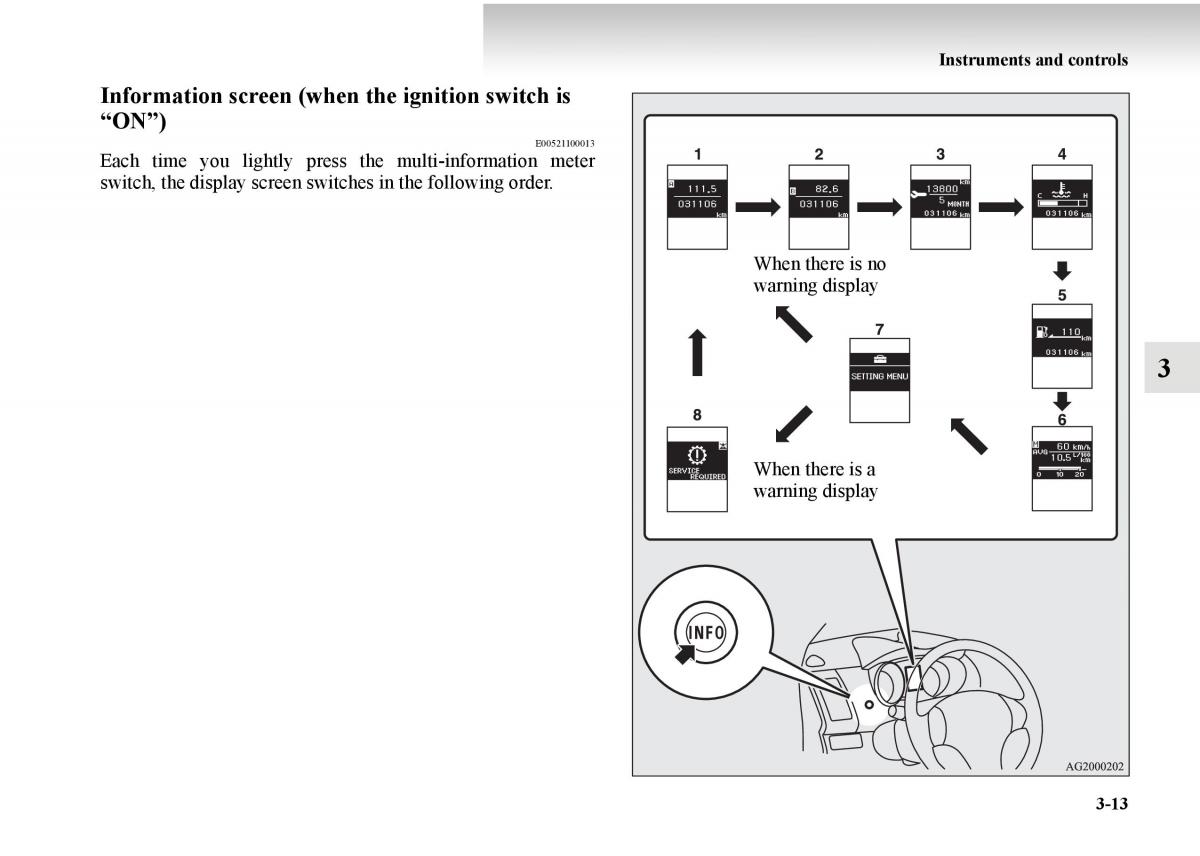 Mitsubishi Outlander II 2 owners manual / page 163