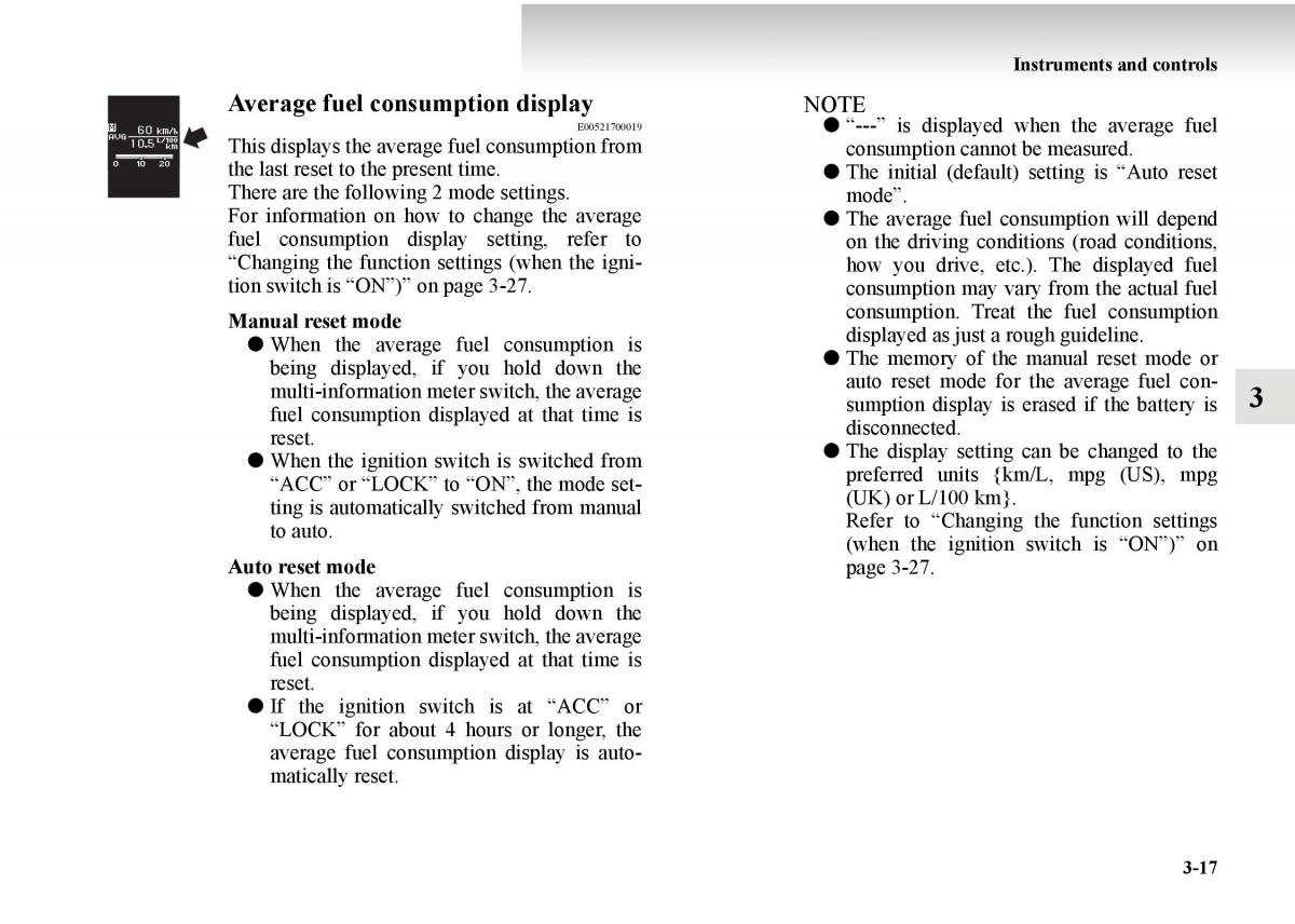 Mitsubishi Outlander II 2 owners manual / page 167