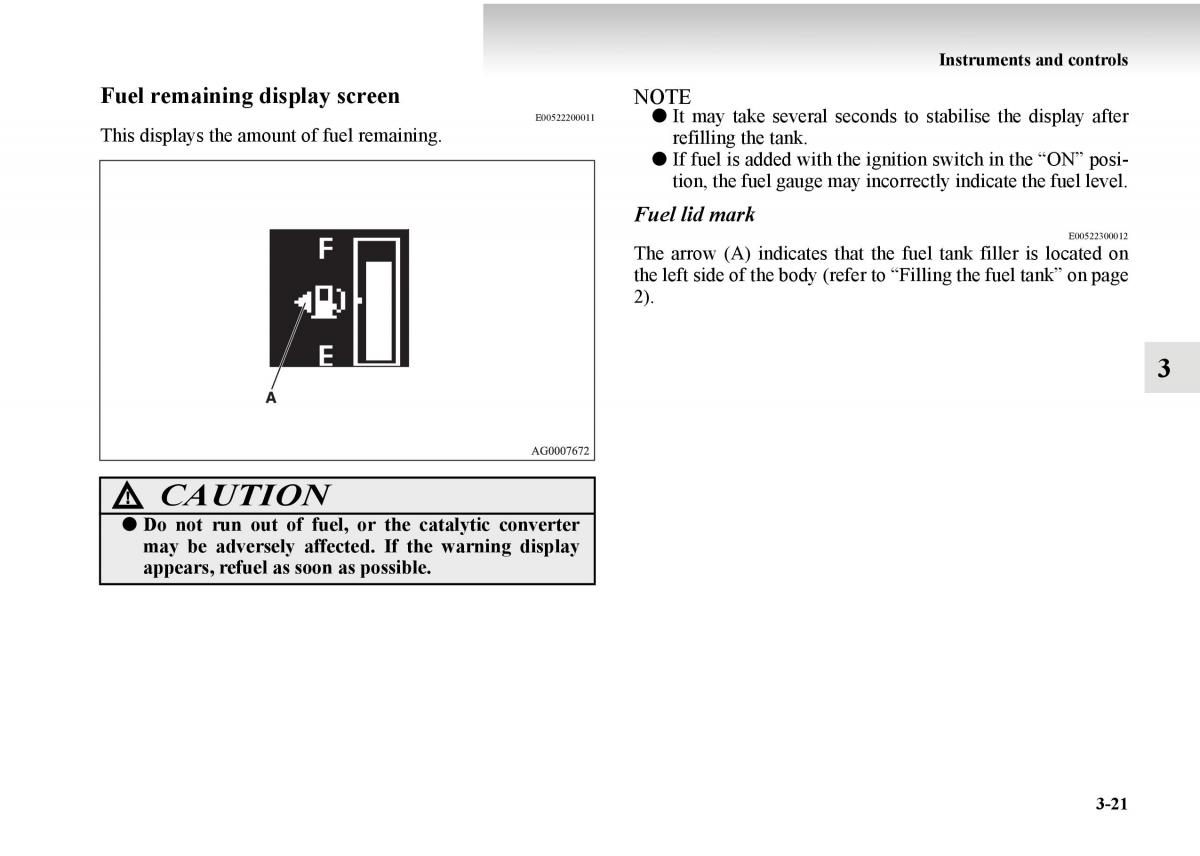 Mitsubishi Outlander II 2 owners manual / page 171