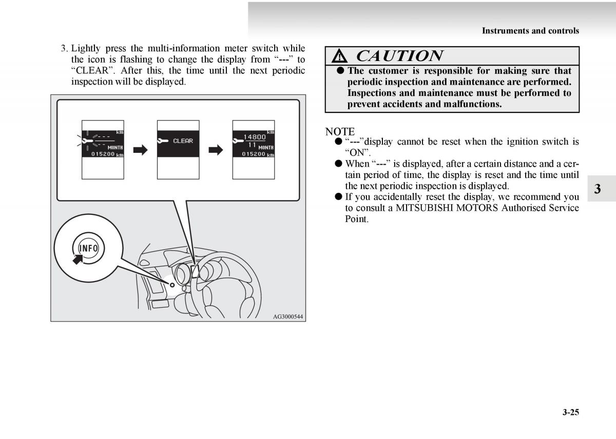 Mitsubishi Outlander II 2 owners manual / page 175