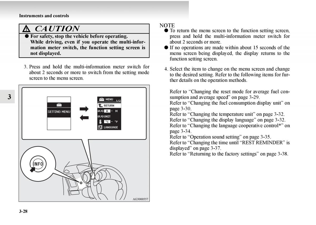 Mitsubishi Outlander II 2 owners manual / page 178