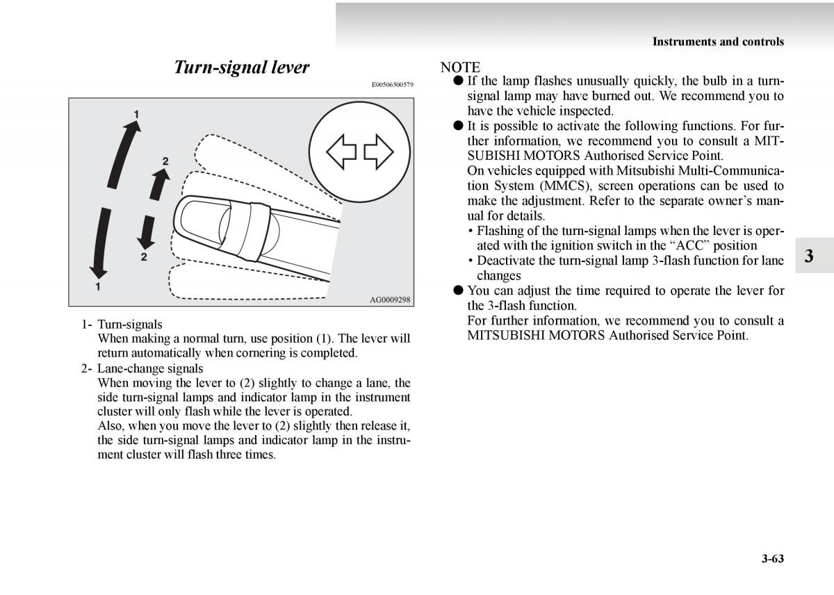 Mitsubishi Outlander II 2 owners manual / page 213