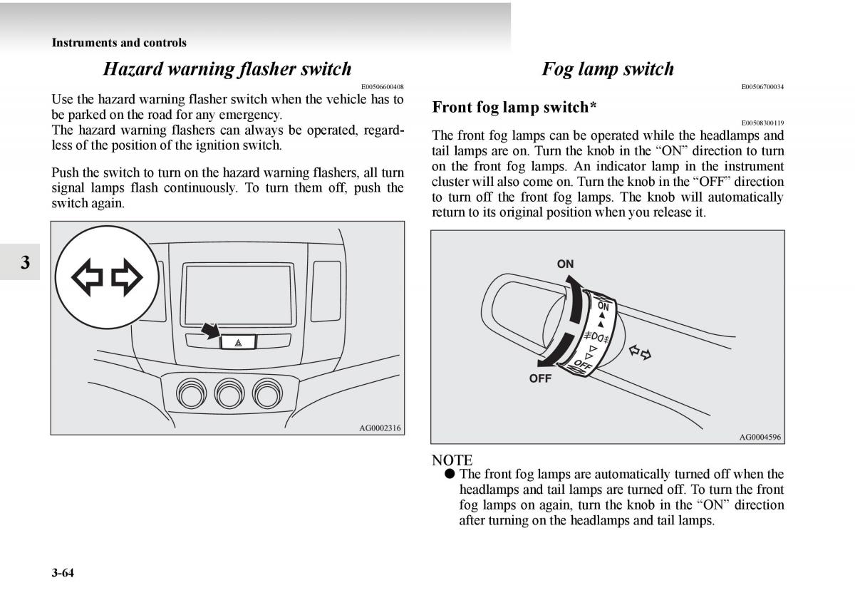 Mitsubishi Outlander II 2 owners manual / page 214