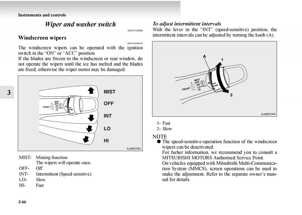 Mitsubishi Outlander II 2 owners manual / page 216