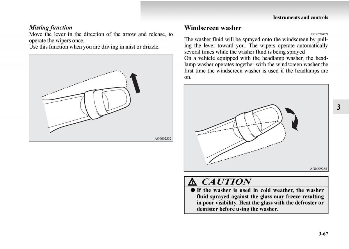 Mitsubishi Outlander II 2 owners manual / page 217