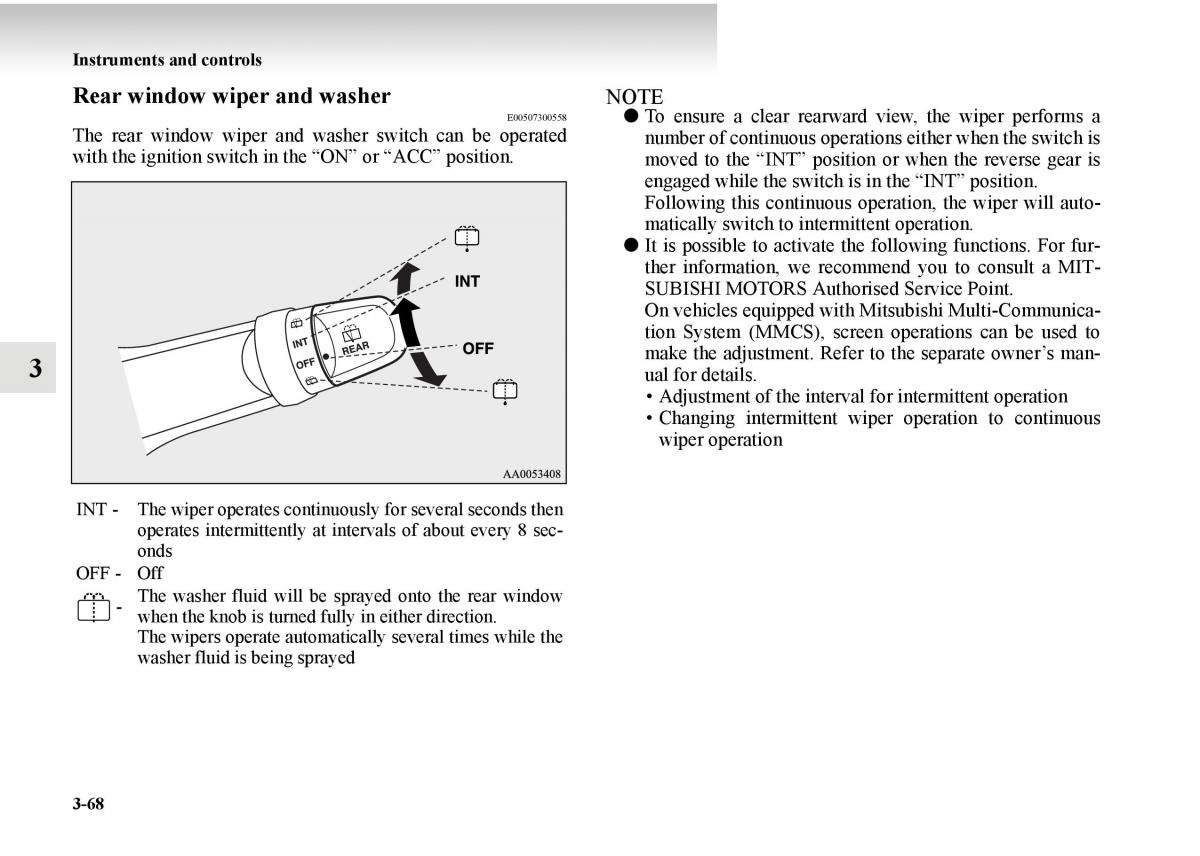 Mitsubishi Outlander II 2 owners manual / page 218