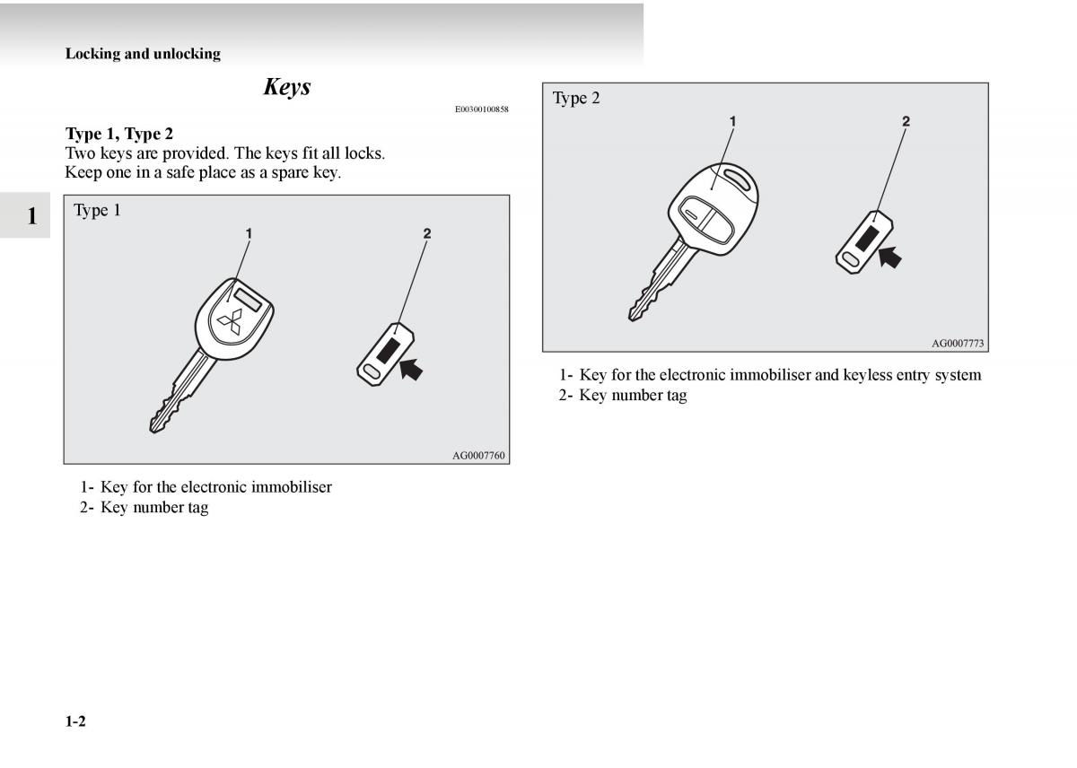 Mitsubishi Outlander II 2 owners manual / page 22