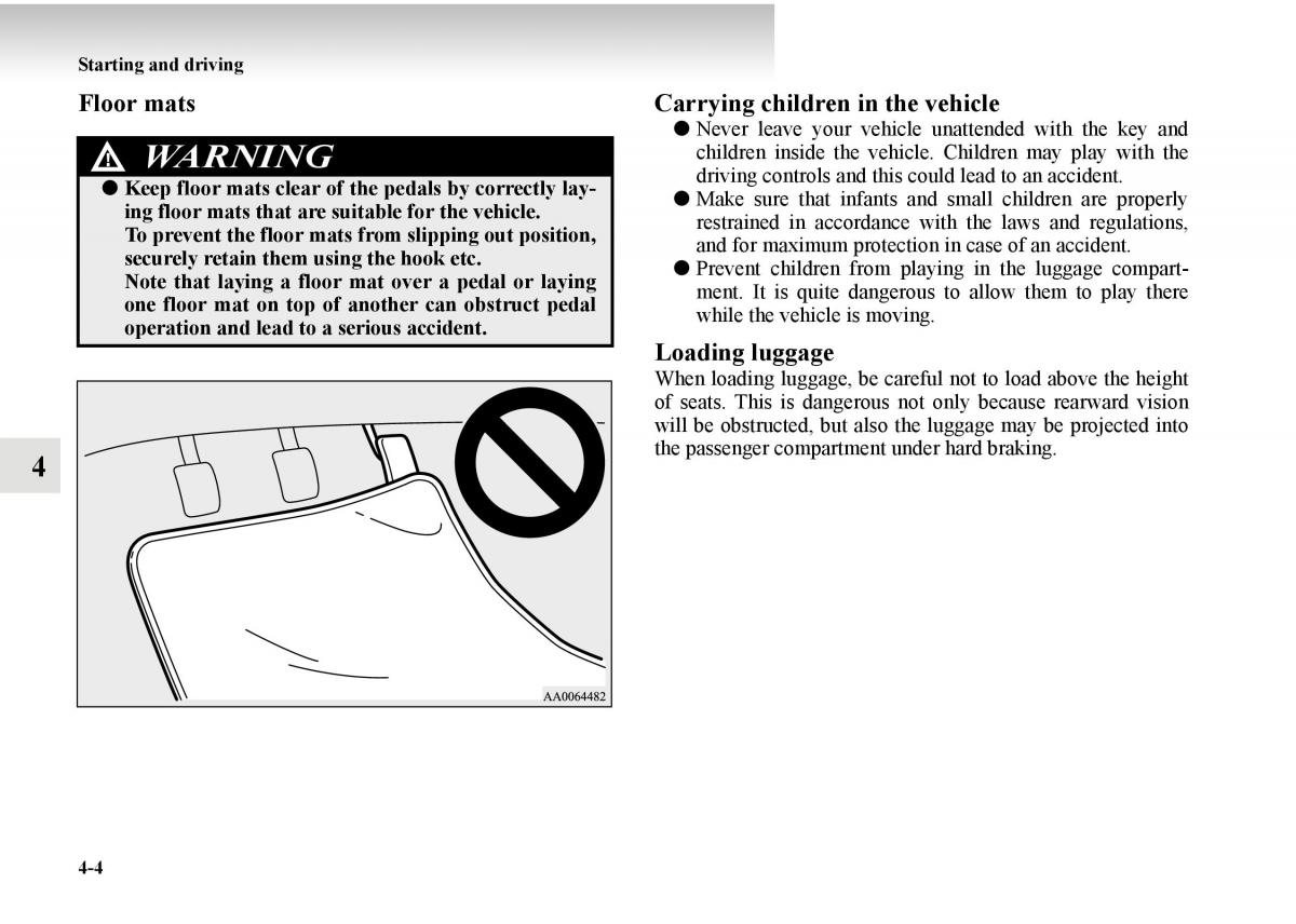 Mitsubishi Outlander II 2 owners manual / page 226