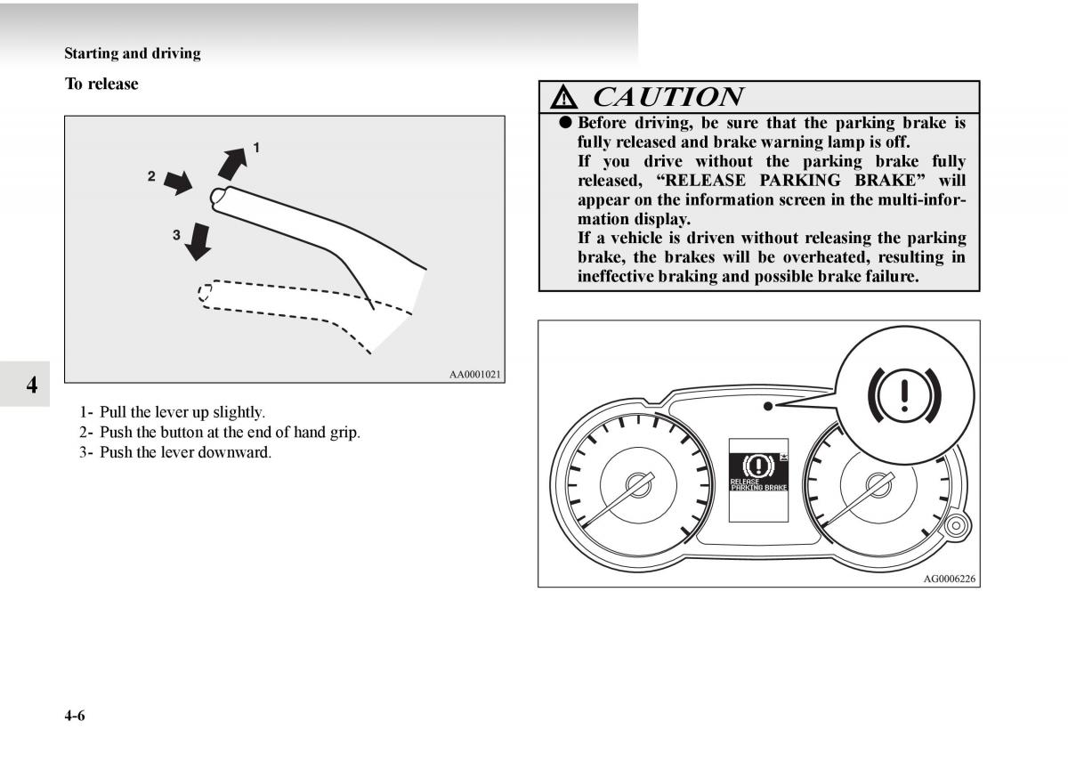 Mitsubishi Outlander II 2 owners manual / page 228