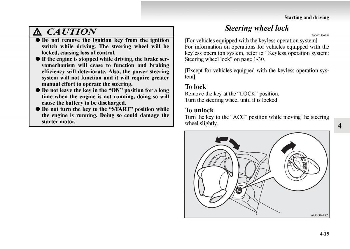 Mitsubishi Outlander II 2 owners manual / page 237