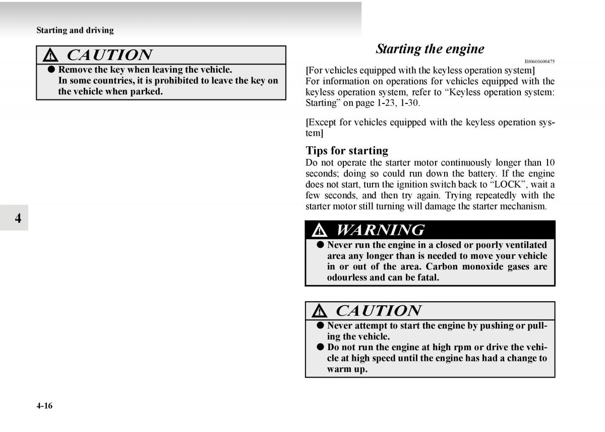 Mitsubishi Outlander II 2 owners manual / page 238