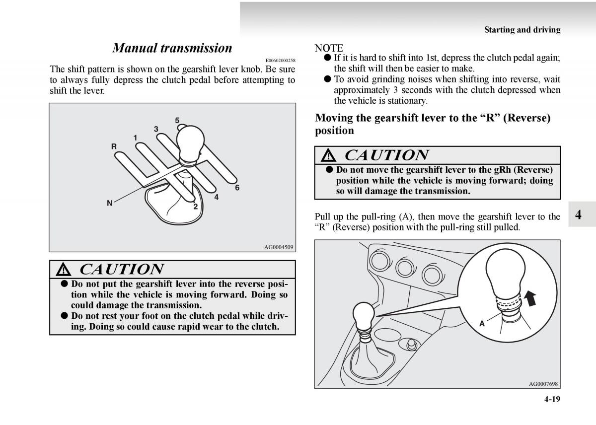 Mitsubishi Outlander II 2 owners manual / page 241