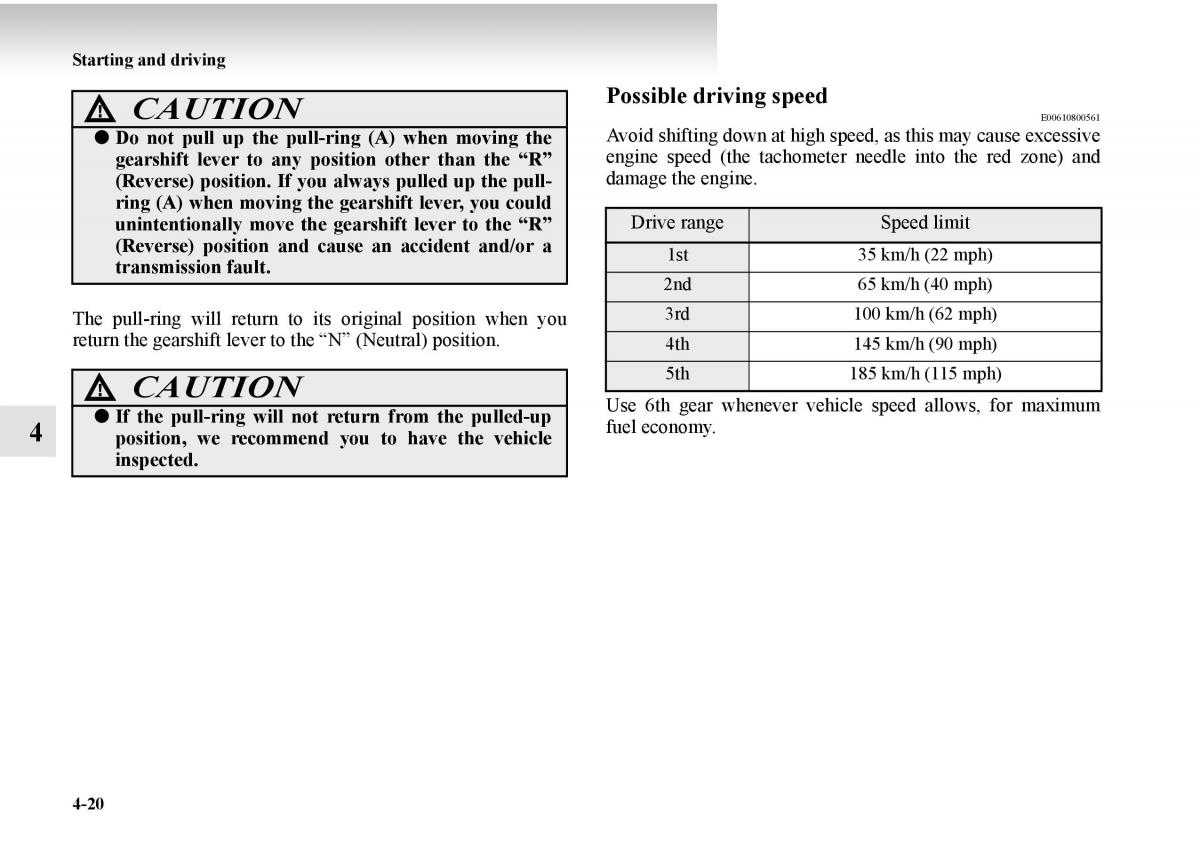 Mitsubishi Outlander II 2 owners manual / page 242