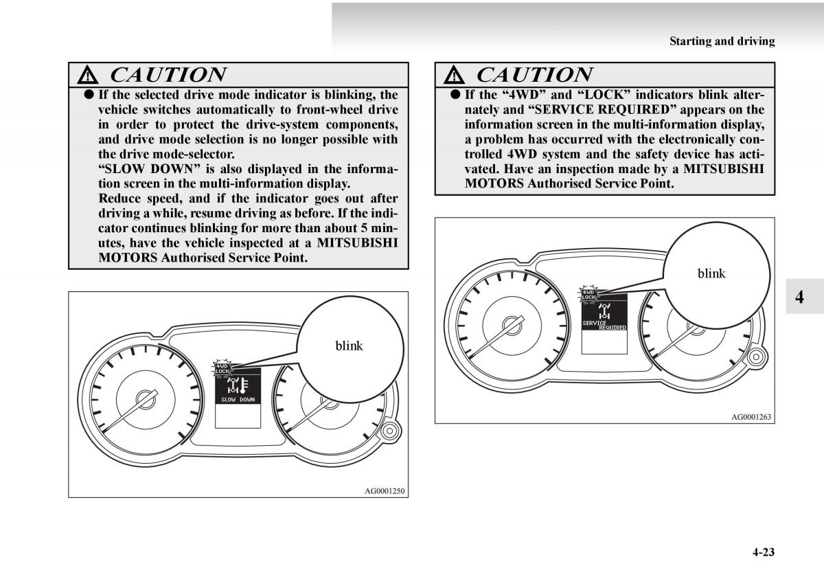 Mitsubishi Outlander II 2 owners manual / page 245