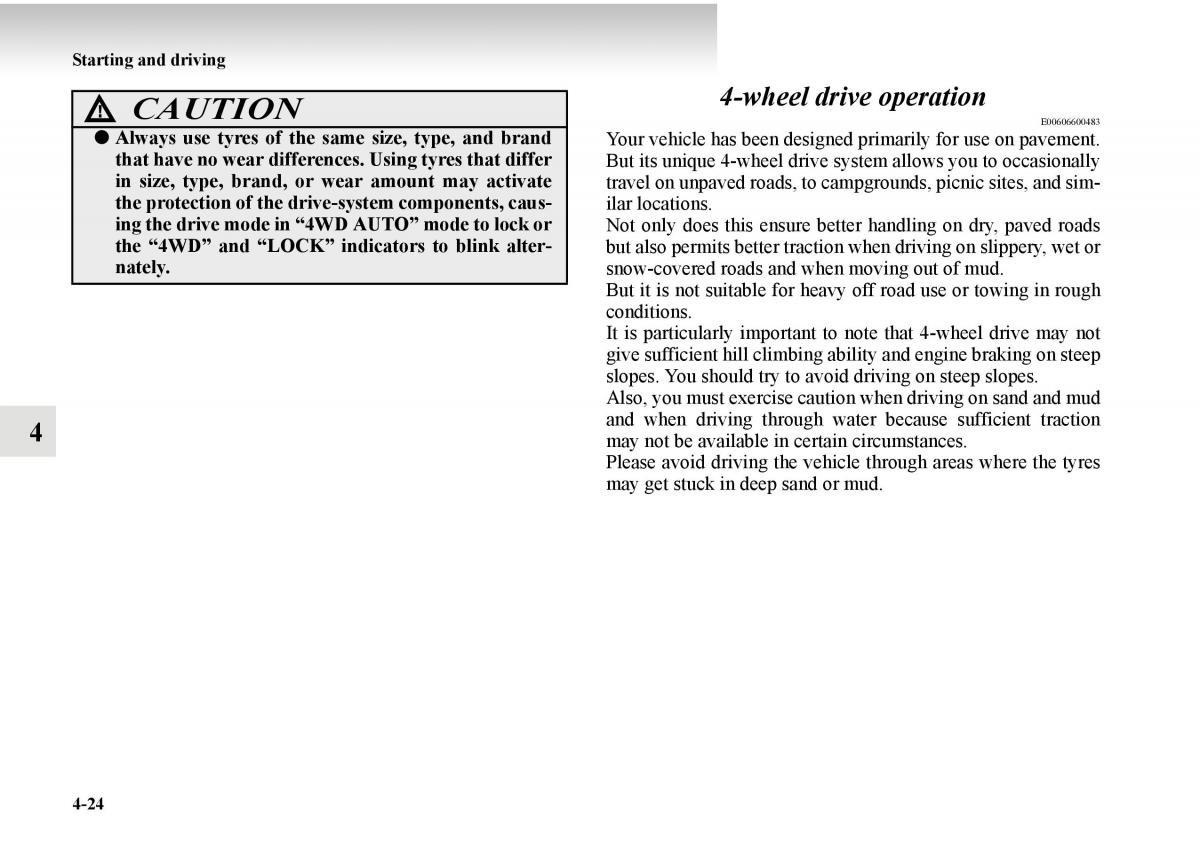 Mitsubishi Outlander II 2 owners manual / page 246