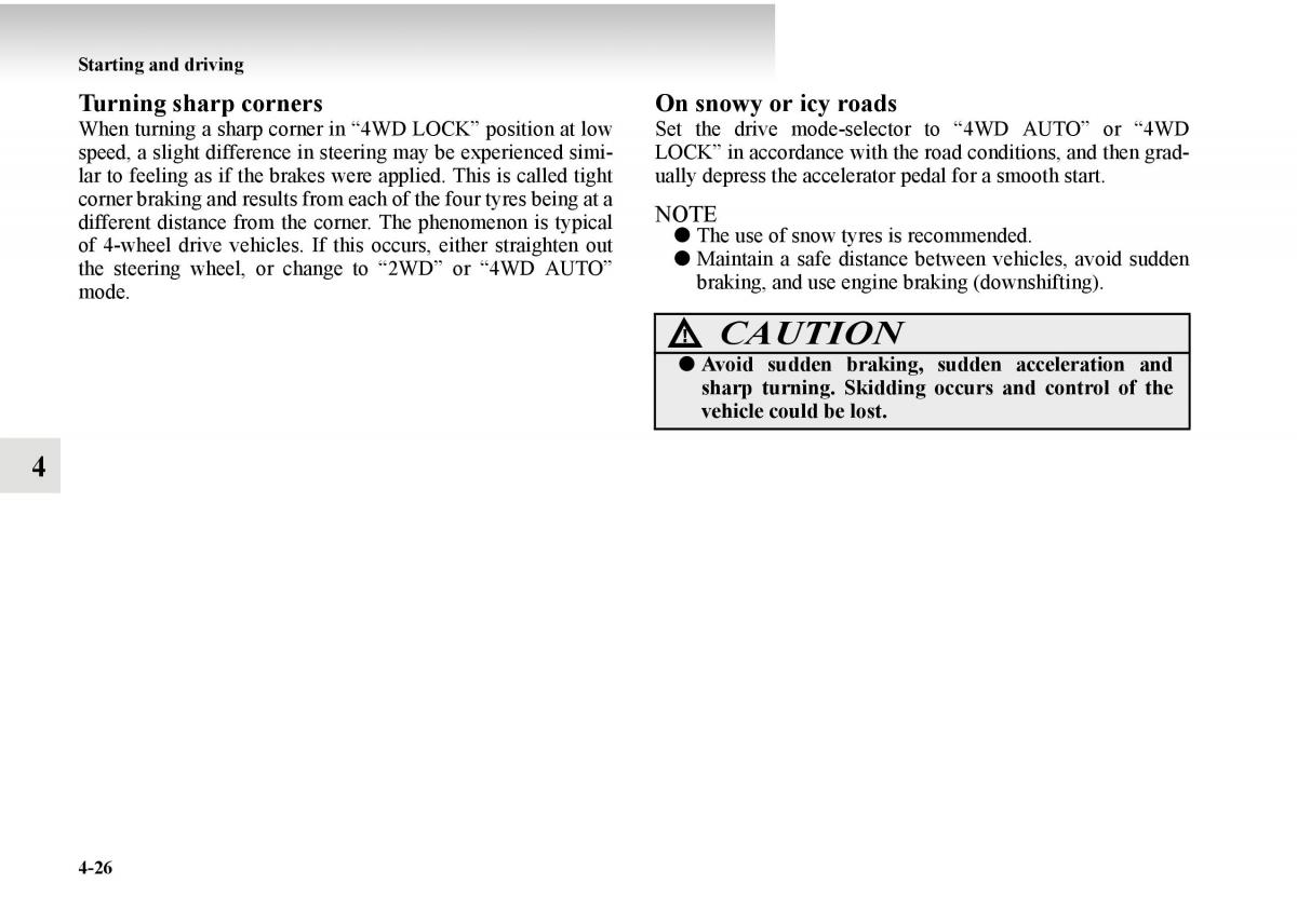 Mitsubishi Outlander II 2 owners manual / page 248