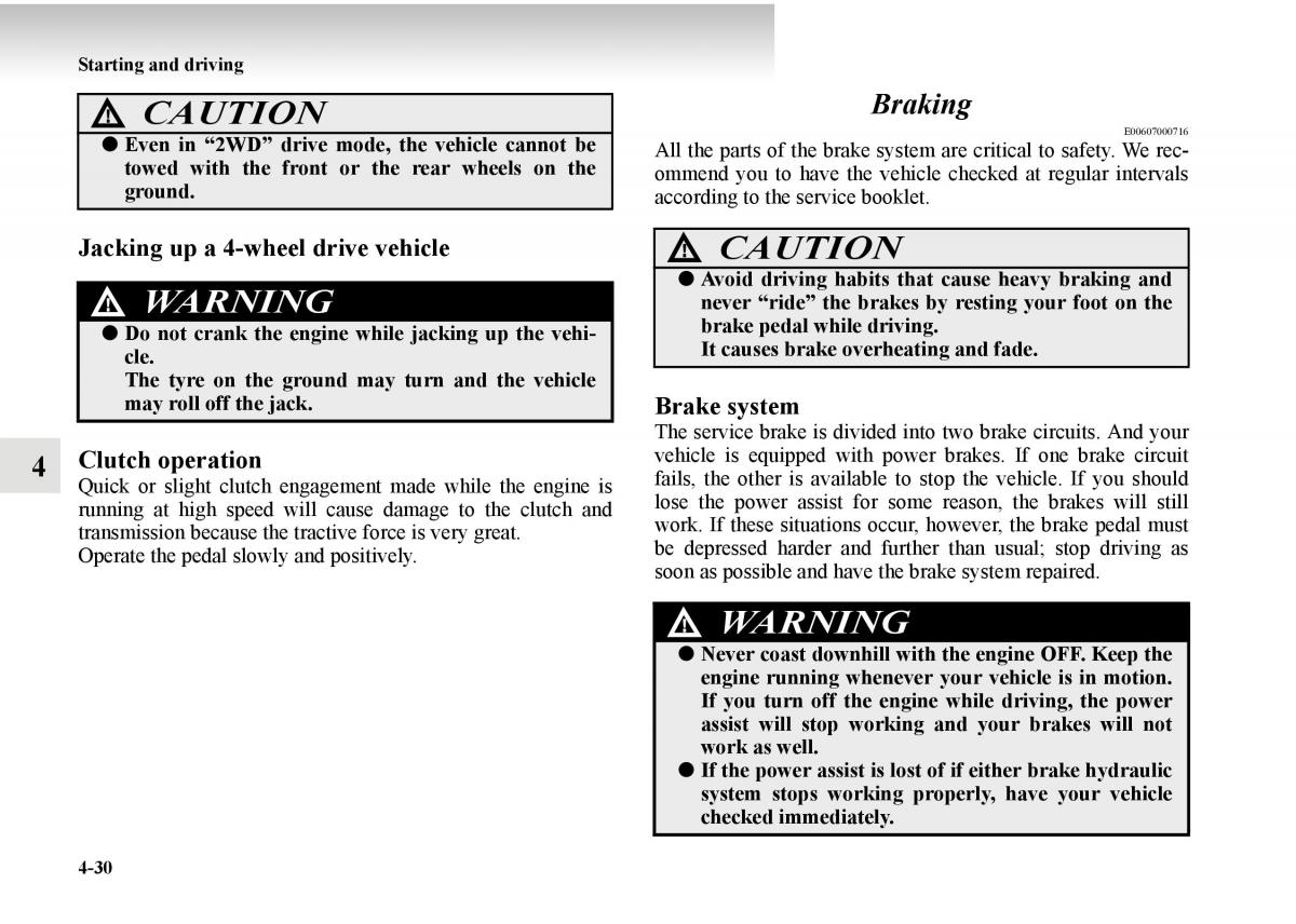 Mitsubishi Outlander II 2 owners manual / page 252