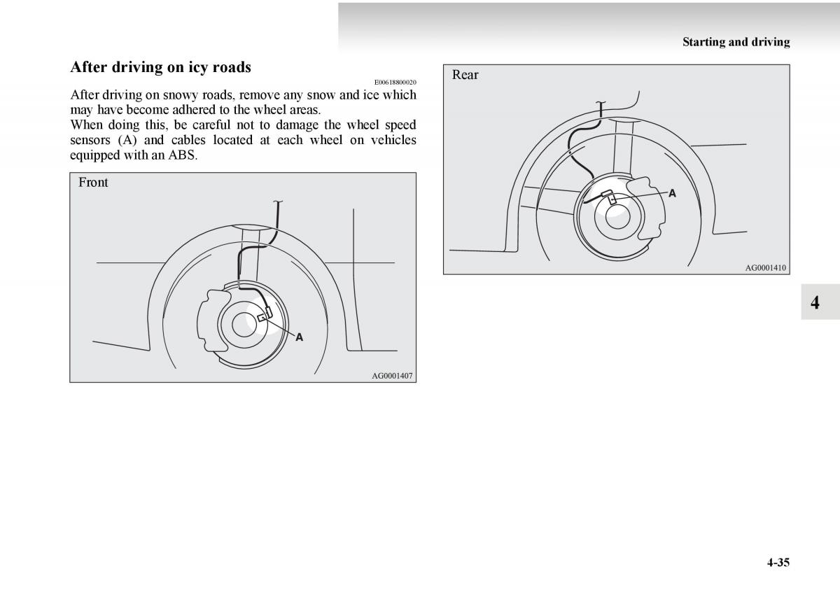 Mitsubishi Outlander II 2 owners manual / page 257