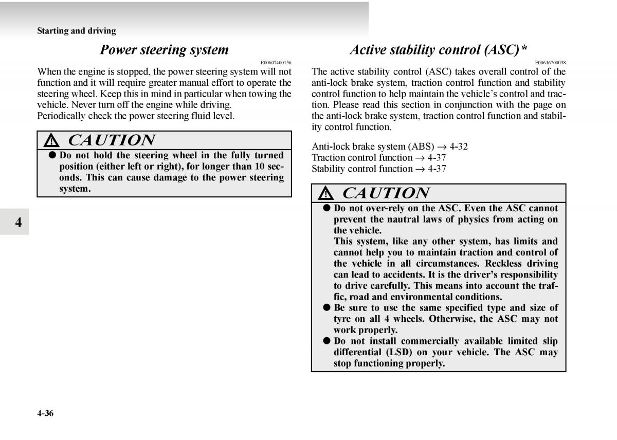 Mitsubishi Outlander II 2 owners manual / page 258