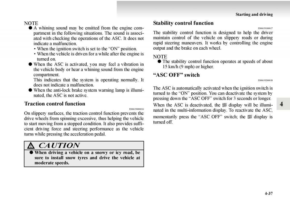 Mitsubishi Outlander II 2 owners manual / page 259