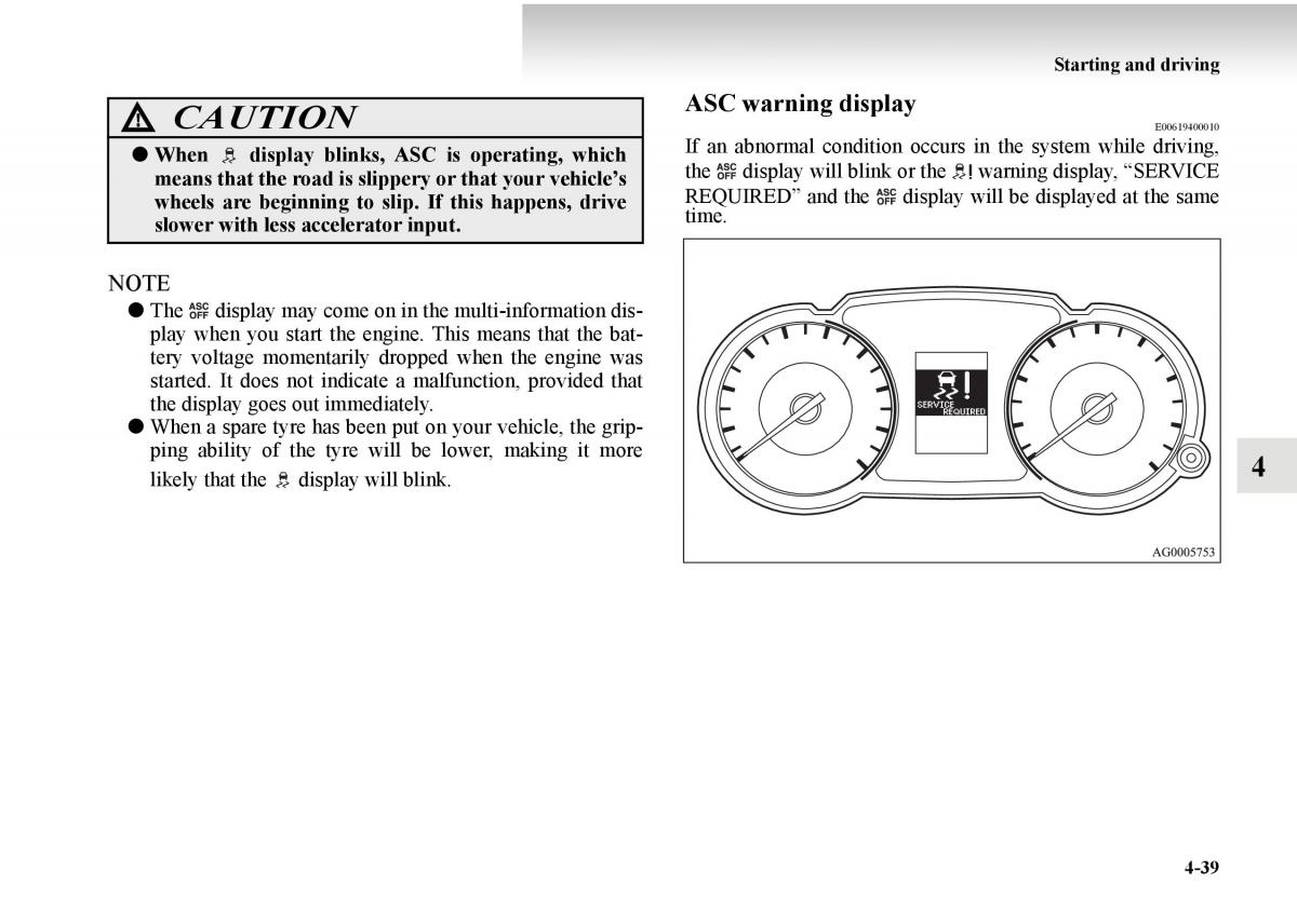 Mitsubishi Outlander II 2 owners manual / page 261