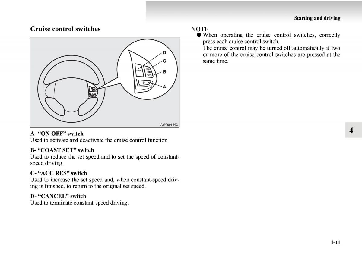 Mitsubishi Outlander II 2 owners manual / page 263