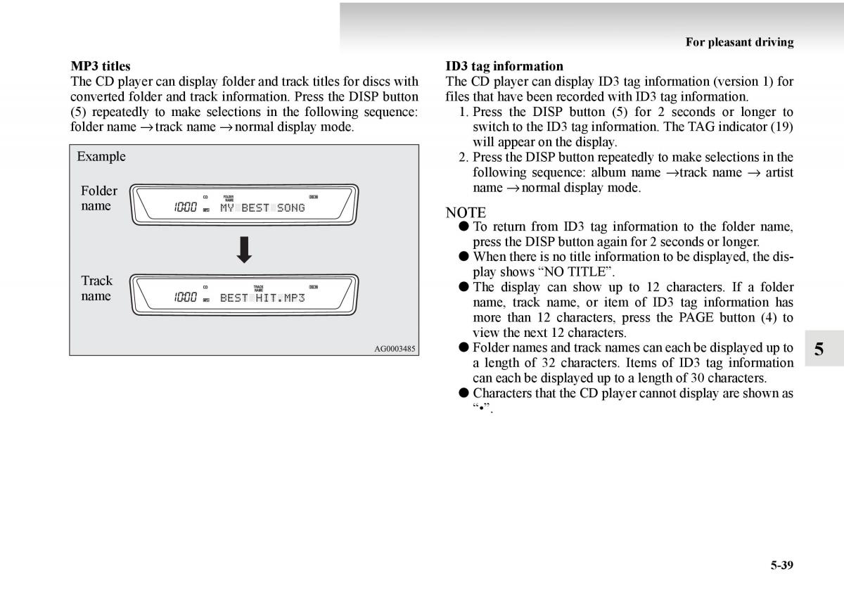 Mitsubishi Outlander II 2 owners manual / page 319