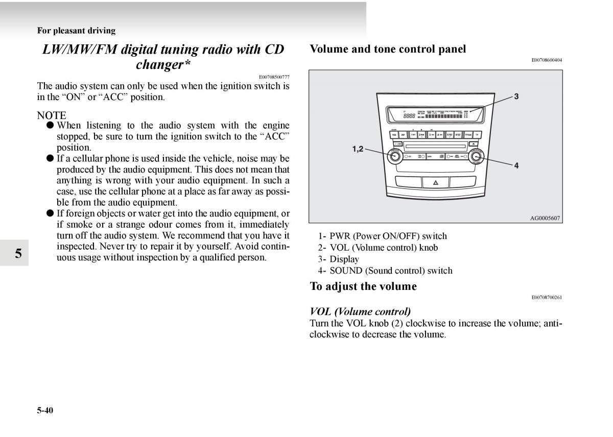 Mitsubishi Outlander II 2 owners manual / page 320