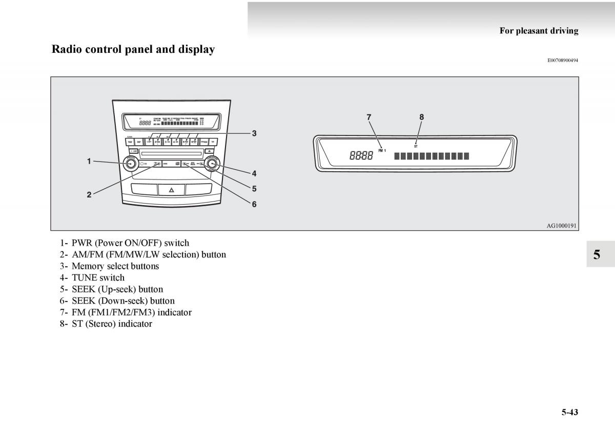 Mitsubishi Outlander II 2 owners manual / page 323